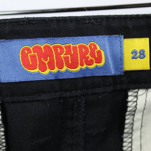 Empyre Men's SZ 28 Double Knee Cargo Pants Wide Baggy Leg Grunge SK8R Black Y2K - Picture 5 of 9